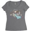 shine Women's Triblend Scoop T-shirt
