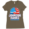 johnson hanks 2020 Ladies Fitted T-Shirt