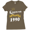 queens are born in 1990 Ladies Fitted T-Shirt