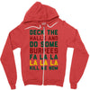 deck the halls and do some burpees Zipper Hoodie