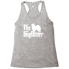 the dogfather american eskimo dog white Racerback Tank
