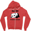 say no to doing things Zipper Hoodie