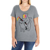 death rides Ladies Curvy T-Shirt
