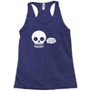 i live inside your face skull Racerback Tank