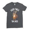 good times tan lines Ladies Fitted T-Shirt