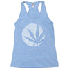 cannabis fingerprinting (white) Racerback Tank