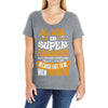My Wife Is Super Awesome Her Husband Ladies Curvy T-Shirt