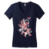aztec quetzalcoatl Women's V-Neck T-Shirt