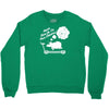 never give up on dreams ladies fitted Crewneck Sweatshirt