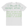 i before e grammar rule All Over Women's T-shirt