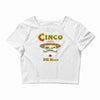 cinco de mayo badass skull Crop Top