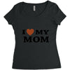 i love my mom Women's Triblend Scoop T-shirt
