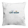 cat mom Throw Pillow