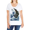 kaiju wave Ladies Curvy T-Shirt