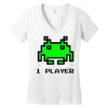 arcade player one Women's V-Neck T-Shirt