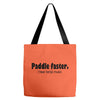 funny t shirt paddle faster. i hear banjo music rude tee offensive shi Tote Bags