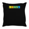 bazinga periodic table funny funny birthday present gift Throw Pillow