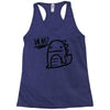 huh dinosaur Racerback Tank