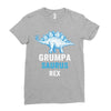 grumpa saurus rex Ladies Fitted T-Shirt
