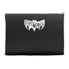 batcave goth logo Accessory Pouches