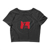 please red Crop Top