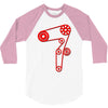 strap of the distribution of the engine 3/4 Sleeve Shirt