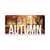 Moto Autumn License Plate