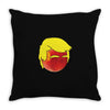 Peach Trump T-Shirt Throw Pillow