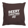 beery christmas hops drinking beer funny Throw Pillow