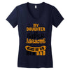 My Daughter Super Awesome Dad Women's V-Neck T-Shirt