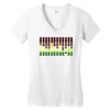 sound activated flashing light Women's V-Neck T-Shirt