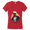 i was the nizzle before chrismizzle and all through the hizzle Women's V-Neck T-Shirt