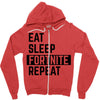 Fortnite T Shirt Zipper Hoodie