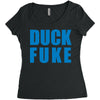 duck fuke Women's Triblend Scoop T-shirt