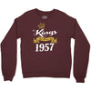 kings are born in 1957 Crewneck Sweatshirt