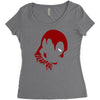 deadpool face Women's Triblend Scoop T-shirt
