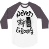 never stop exploring 3/4 Sleeve Shirt