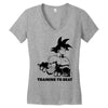 Goku Training T-Shirt Women's V-Neck T-Shirt
