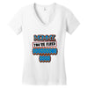 mommy, you're fired grandma's Women's V-Neck T-Shirt