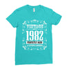 vintage made in 1982 perfectly aged a living legend Ladies Fitted T-Shirt