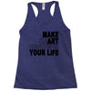 make smart choicees in your life Racerback Tank