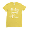badass feminist cat mom Ladies Fitted T-Shirt