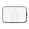 lit af christmas tree Laptop sleeve