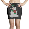 christmas snowman Mini Skirts