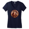 music girl Women's V-Neck T-Shirt