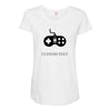 custom texti Maternity Scoop Neck T-shirt