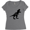 Daddysaurus Women's Triblend Scoop T-shirt