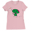 zombie cartoon Ladies Fitted T-Shirt