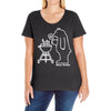 bear grills Ladies Curvy T-Shirt