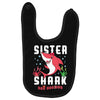 sister shark doo doo doo family matching Baby Bibs